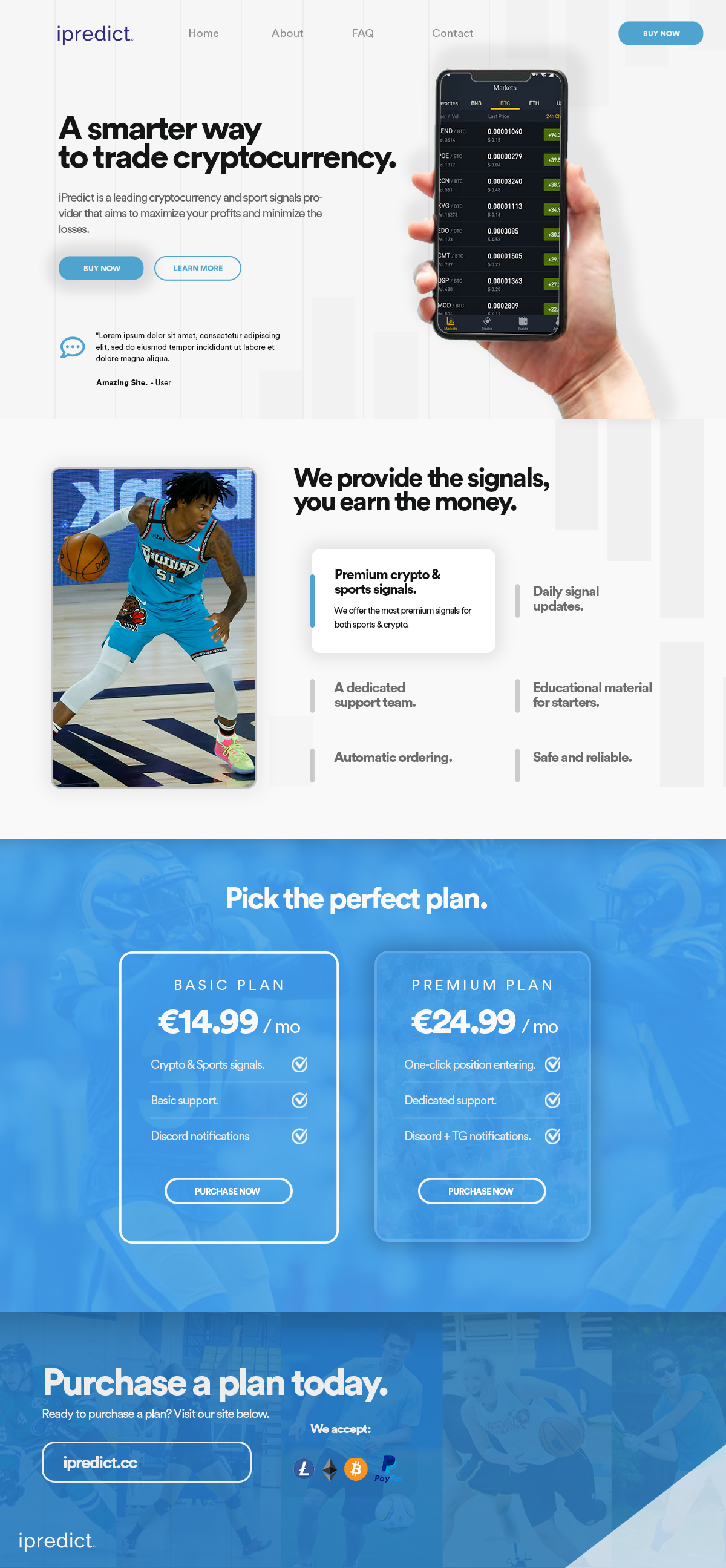 iPredict web design preview