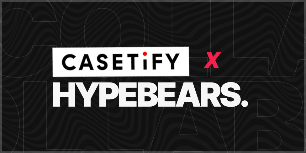 Casetify and Hype Bears collaboration graphic